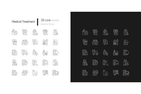 Enhancing Healthcare Design with Versatile Medical Treatment Icons