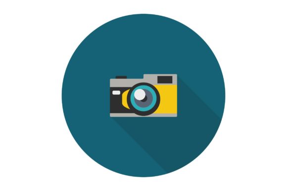 Flat Icon - Camera: A Versatile Visual Asset for Modern Digital Design