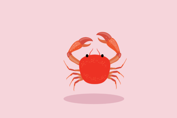 Flat Icon - Crab: Leveraging Versatile Vector Assets for Digital and Print Design