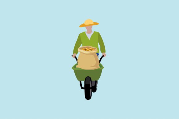 Flat Icon - Farmer: Versatile Assets for Ag Design