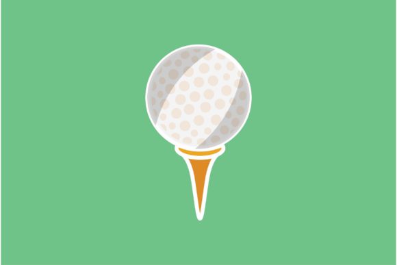 Flat Icon - Golf Ball: Versatile Design Asset Guide