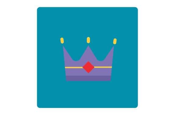 Flat Icon - Party Crown: Creative Design Applications