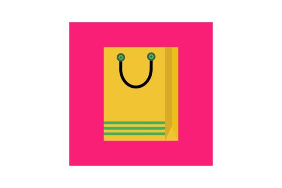 Flat Icon - Shopping Bag: Versatile Design Assets