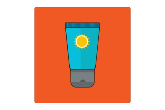 Flat Icon - Sunblock Cream: Elevating Visual Communication for Health and Beauty Projects