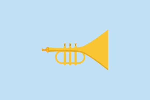 Flat Icon - Trumpet: Elevating Visual Communication Across Digital Platforms