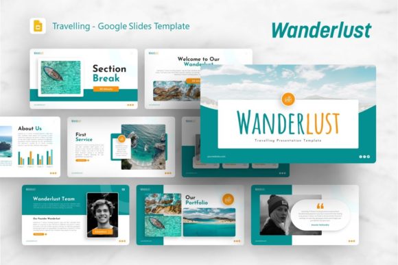 Google Slides Template: Wanderlust for Creative Decks
