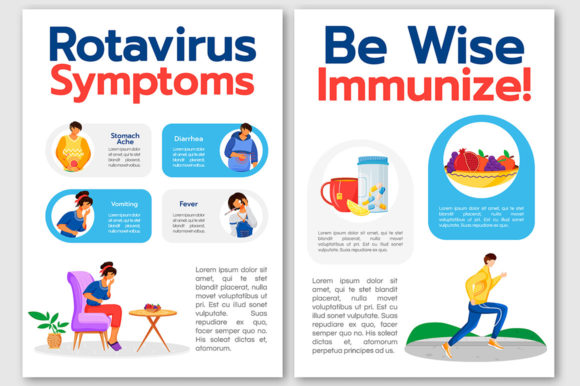 Integrating the Rotavirus Symptoms Flat Vector Brochure into Health Communication Workflows