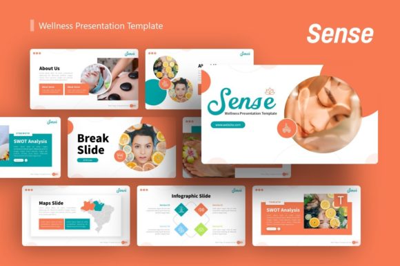Sense Presentation Template: Elevating Visual Storytelling for Wellness and Business
