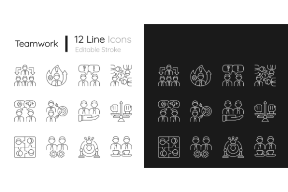 Visualizing Collaboration: How Linear Icon Bundles Enhance Teamwork and Business Strategy